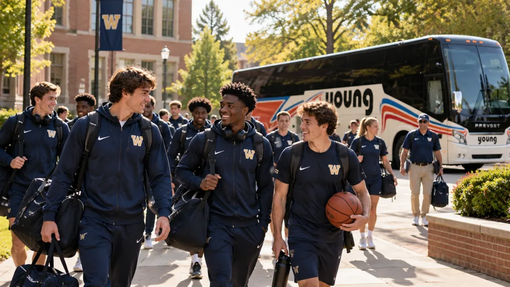 Charter Bus Amenities That Matter Most for College Athletes